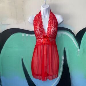 Lace Halter Lingerie top
